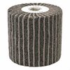 Cgw Abrasives Unmounted Non-Woven Flap Wheel With Keyhole Arbor, 4 in Dia, 4 in W Face, 240 Grit, Fine Grade, Alum 72118